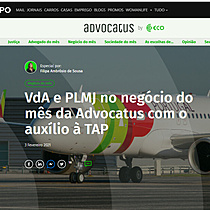 VdA e PLMJ no negcio do ms da Advocatus com o auxlio  TAP